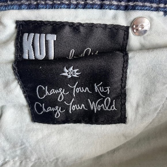 Kut From The Kloth Farrah Baby Bootcut Mid-Rise Jean Size 6 Inseam 28.5" - Picture 10 of 11